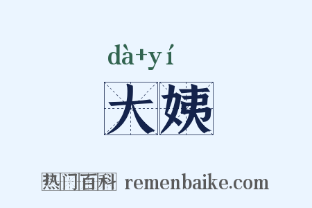 大姨是什么意思的图片